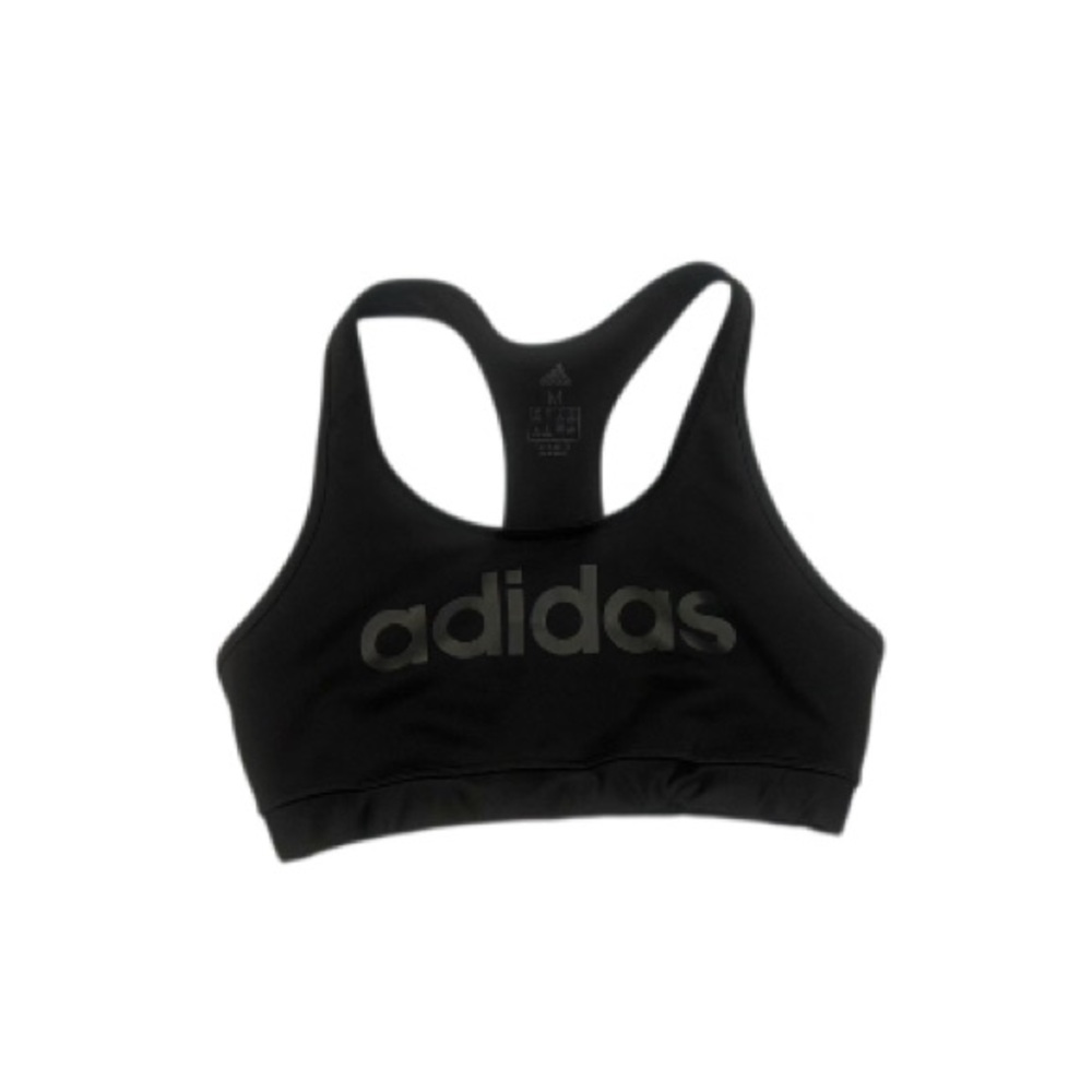 ADIDAS  climalite black un padded no underwire  sports bra women’s size medium